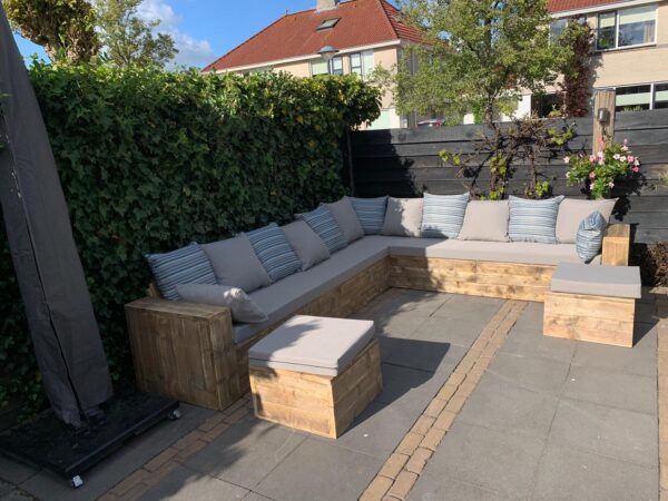 Steigerhouten hoekbank Basic - Afbeelding 19