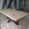 Eiken Rechte tafel Matrix-Onderstel