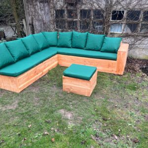 Douglashout hoekbank Open