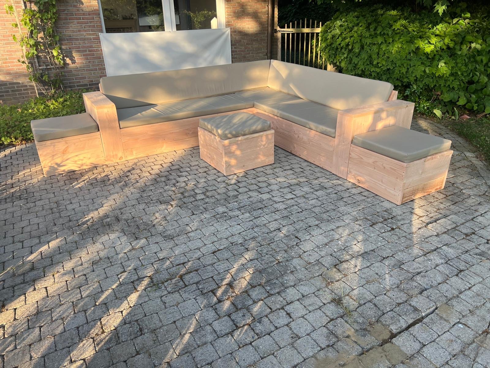 Douglashout hoekbank Basic