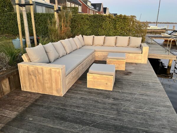 Steigerhouten hoekbank Basic - Afbeelding 7
