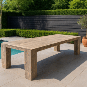 Steigerhouten tuintafel Blok