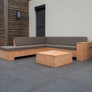 Douglashout Hoekbank Chaise