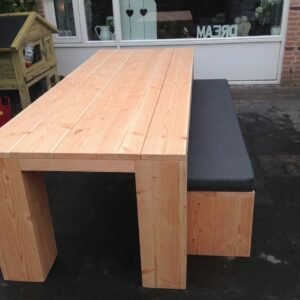 Douglashout picknickset Blok