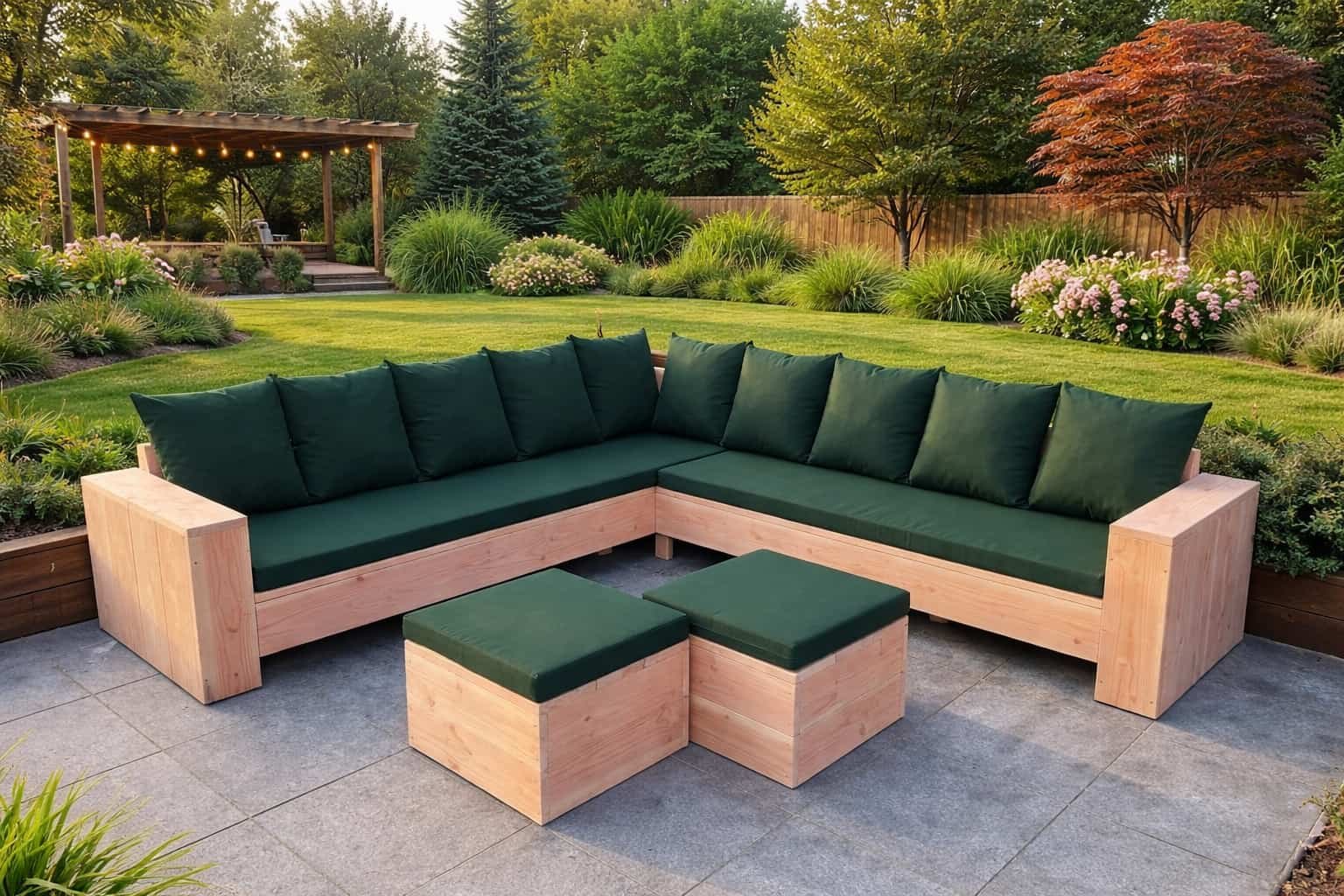 Douglashout hoekbank torino 4