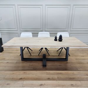 Eiken boomstam tafel Plus Frame