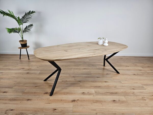 Eiken Deens ovale tafel Kik poten