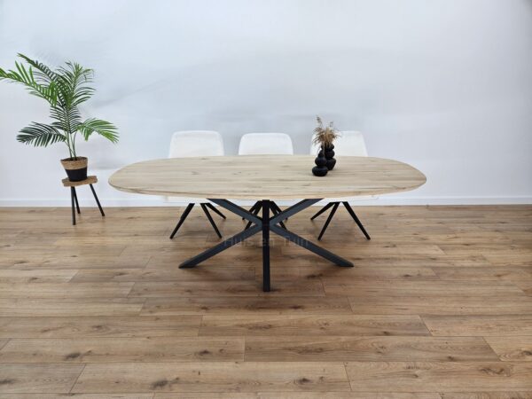 Eiken Deens ovale tafel Matrixpoot K5