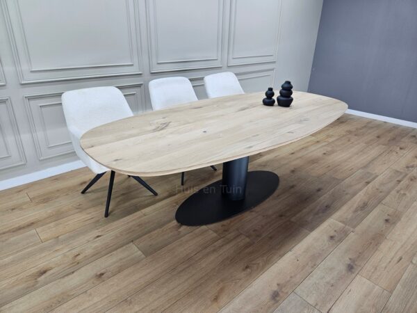Eiken Deens ovale tafel O-Ovaal onderstel - Afbeelding 2