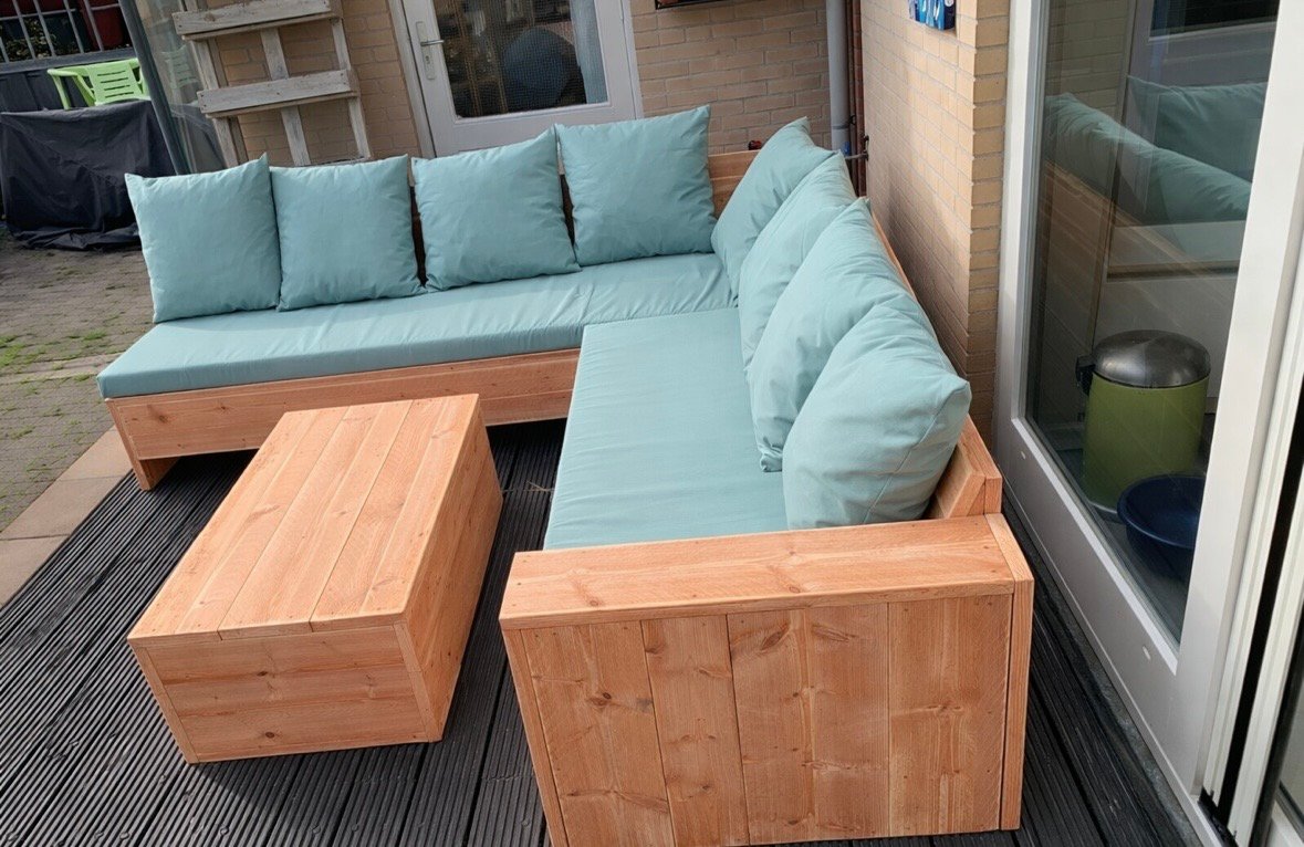 Douglashout hoekbank Marena - Afbeelding 4