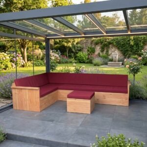 Douglashout hoekbank Design