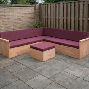 Douglashout hoekbank Design