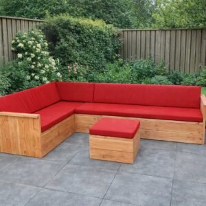 Douglashout hoekbank Design