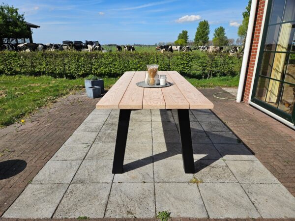 Douglashout Tuintafel met A poten zonder ligger - Afbeelding 2