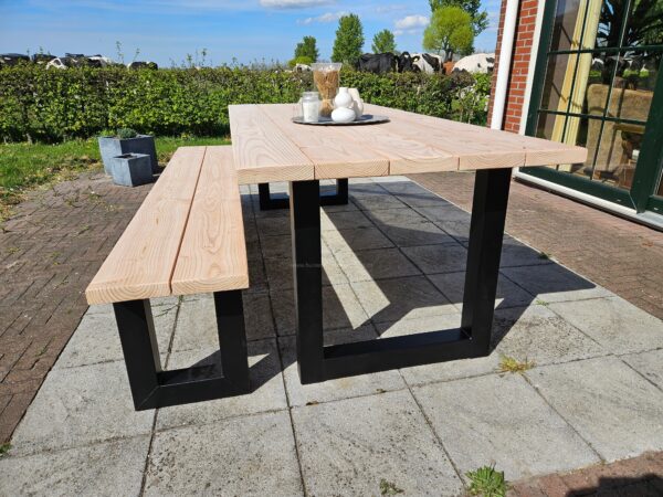 Douglashout Tuintafel met U Poten - Afbeelding 4