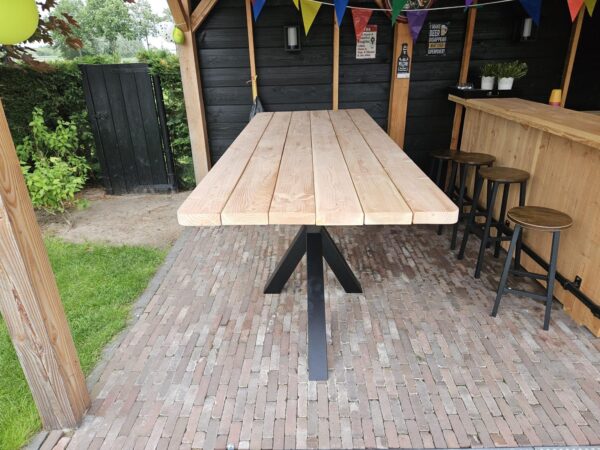 Douglashout Bartafel met afgeronde hoeken Matrixpoot - Afbeelding 3
