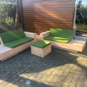 Alternative view of Douglashout Loungeset zwevend model