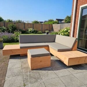 Douglashout Hoekbank Luna Zwevend