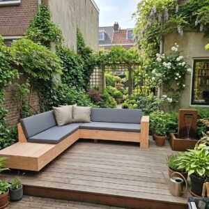 Douglashout Hoekbank Tomar Zwevend